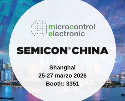 Microcontrol Electronic vola in Oriente per il SEMICON China 2026